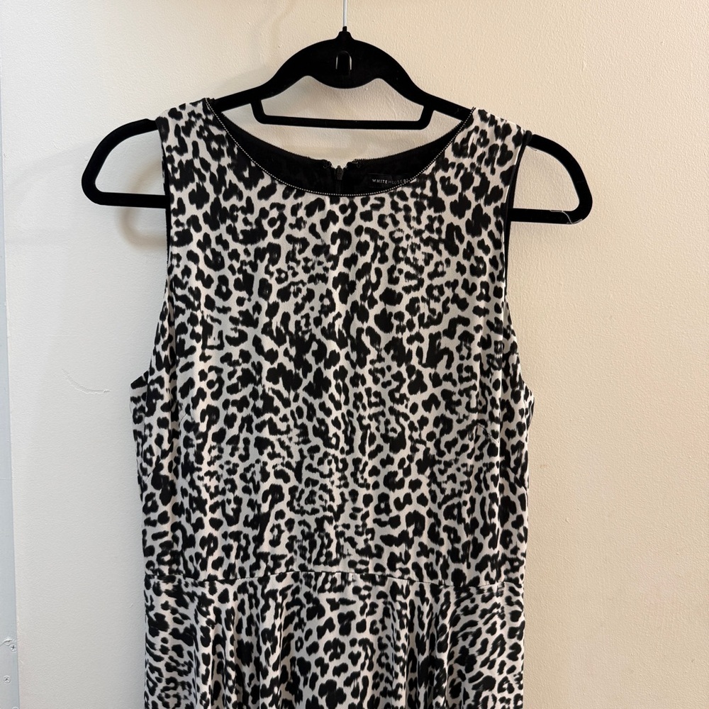 White House Black Market Leopard High-Low Dress 8 - Picture 2 of 13